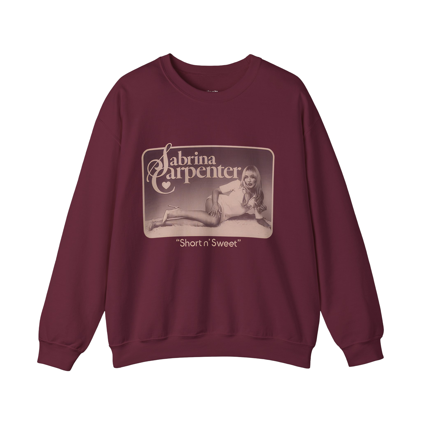 Sabrina Carpenter Merch - Sabrina Carpenter Maroon Signature Crewneck